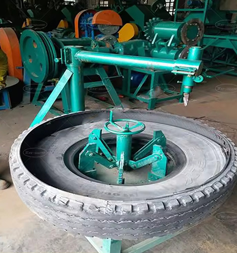 semi-automatic-tyre-recycling-plant