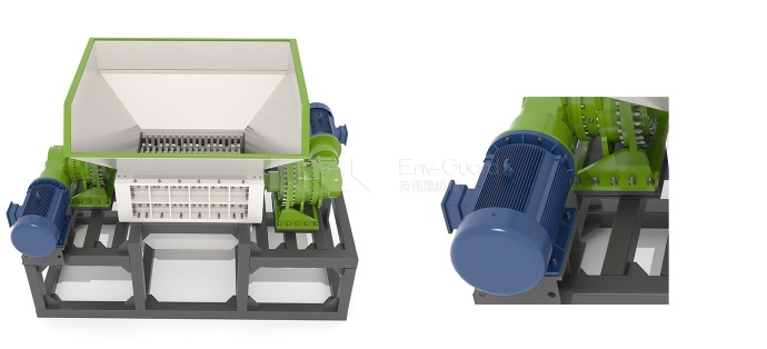 double shaft shredder production