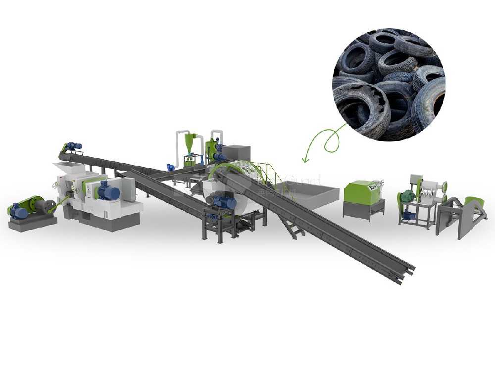 waste tire recycling plant